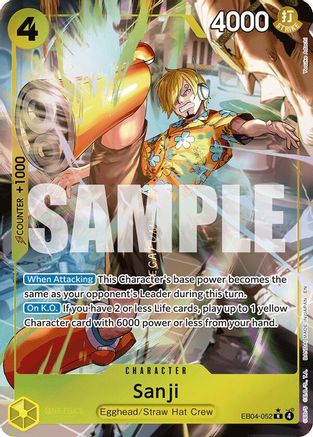 Sanji (EB04-052) (Alternate Art) [Adventure on Kami's Island] Rare