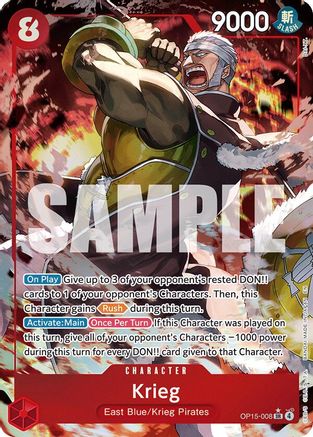 Krieg (OP15-008) (Alternate Art) [Adventure on Kami's Island] Super Rare