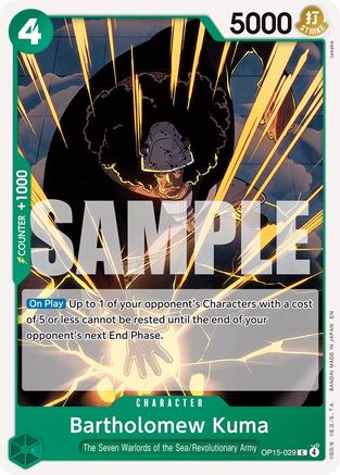 Bartholomew Kuma (OP15-029) [Adventure on Kami's Island] Common