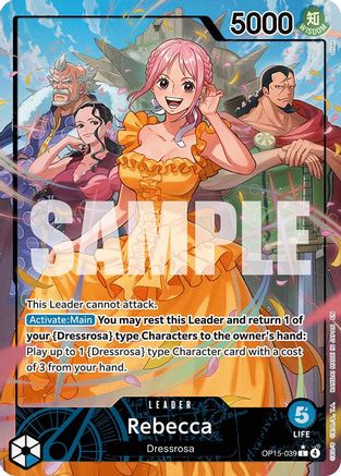 Rebecca (OP15-039) (Alternate Art) [Adventure on Kami's Island] Leader