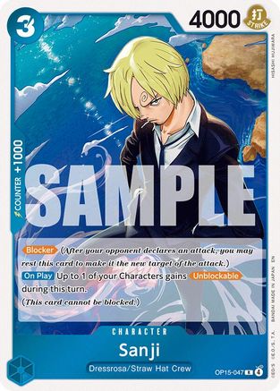Sanji (OP15-047) [Adventure on Kami's Island] Rare