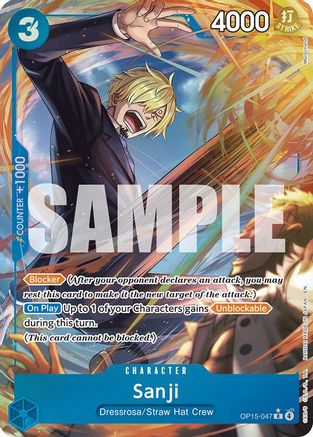 Sanji (OP15-047) (Alternate Art) [Adventure on Kami's Island] Rare