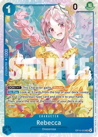 Rebecca (OP15-053) [Adventure on Kami's Island] Super Rare