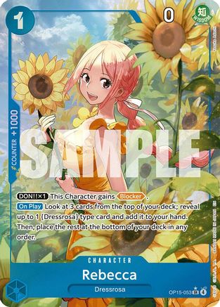 Rebecca (OP15-053) (Alternate Art) [Adventure on Kami's Island] Super Rare