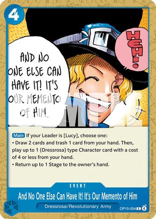 And No One Else Can Have It! It's Our Memento of Him [Adventure on Kami's Island] Common