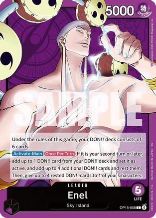 Enel (OP15-058) [Adventure on Kami's Island] Leader
