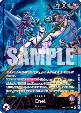 Enel (OP15-058) (Alternate Art) [Adventure on Kami's Island] Leader