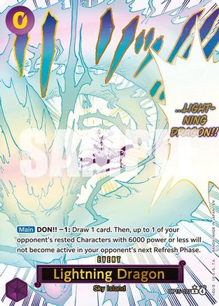 Lightning Dragon (Alternate Art) [Adventure on Kami's Island] Rare