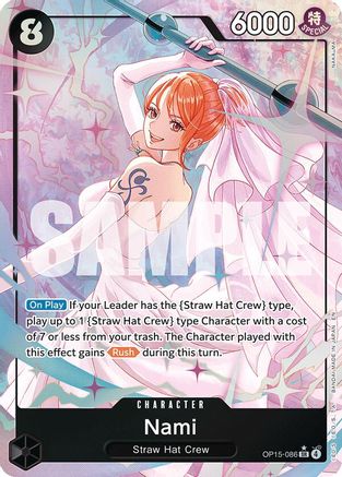 Nami (OP15-086) (Alternate Art) [Adventure on Kami's Island] Super Rare