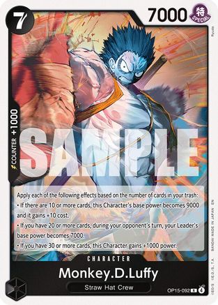 Monkey.D.Luffy (OP15-092) [Adventure on Kami's Island] Rare