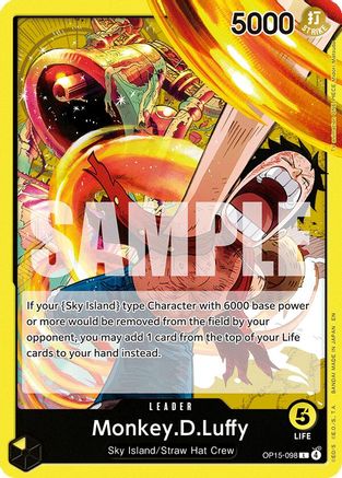 Monkey.D.Luffy (OP15-098) [Adventure on Kami's Island] Leader