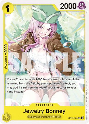 Jewelry Bonney (OP15-105) [Adventure on Kami's Island] Uncommon