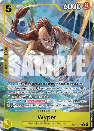 Wyper (Alternate Art) [Adventure on Kami's Island] Super Rare
