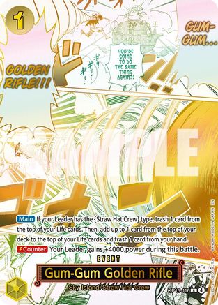 Gum-Gum Golden Rifle (Alternate Art) [Adventure on Kami's Island] Rare