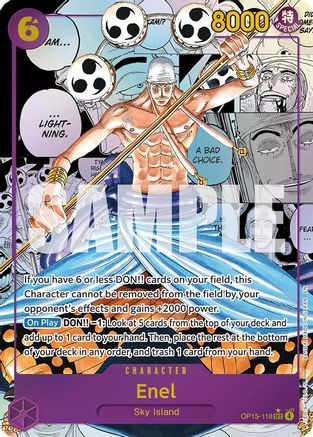 Enel (OP15-118) (Manga) [Adventure on Kami's Island] Secret Rare