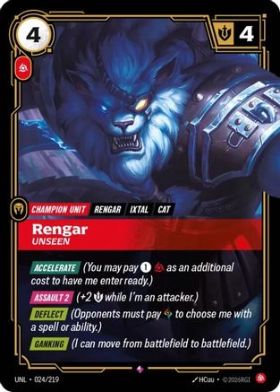 Rengar - Unseen (024/219) [Unleashed] Foil