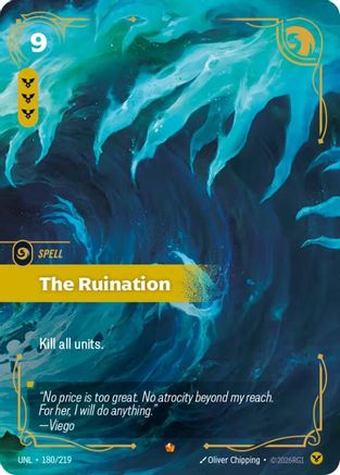The Ruination (180/219) [Unleashed] Foil