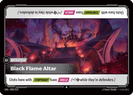 Black Flame Altar (208/219) [Unleashed] Foil