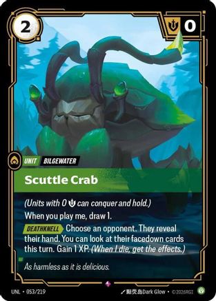 Scuttle Crab (053/219) [Unleashed] Foil