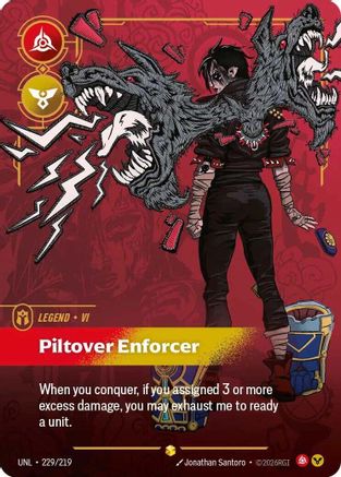 Vi - Piltover Enforcer (Overnumbered) (229/219) [Unleashed] Foil