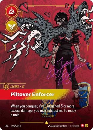 Vi - Piltover Enforcer (Signature) (229*/219) [Unleashed] Foil