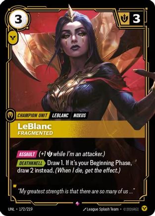 LeBlanc - Fragmented (172/219) [Unleashed] Foil