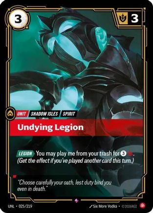 Undying Legion (025/219) [Unleashed] Foil