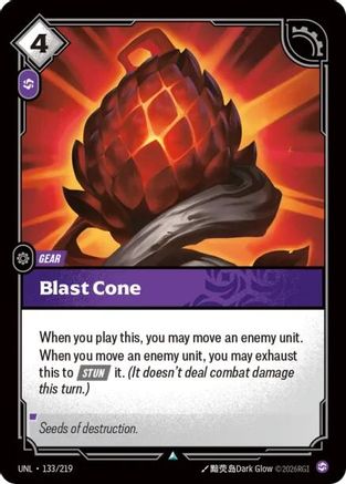 Blast Cone (133/219) [Unleashed] Foil