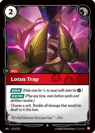 Lotus Trap (013/219) [Unleashed] Foil