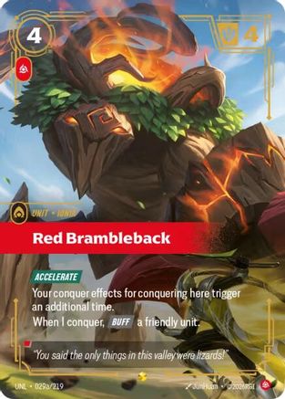 Red Brambleback (Alternate Art) (029a/219) [Unleashed] Foil