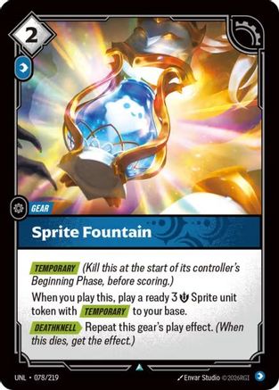 Sprite Fountain (078/219) [Unleashed] Foil