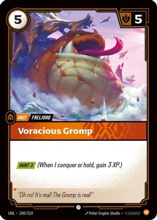 Voracious Gromp (100/219) [Unleashed] Foil