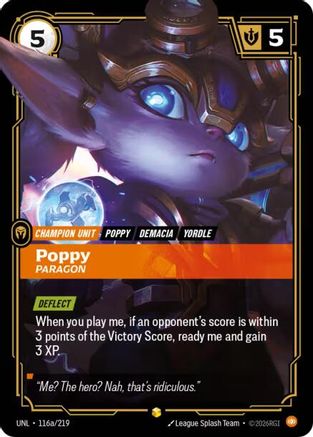 Poppy - Paragon (Alternate Art) (116a/219) [Unleashed] Foil