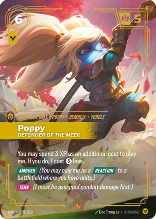 Poppy - Defender of the Meek (178/219) [Unleashed] Foil