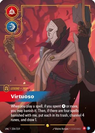Jhin - Virtuoso (Overnumbered) (226/219) [Unleashed] Foil
