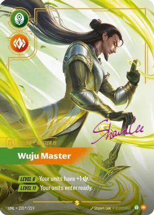 Master Yi - Wuju Master (Signature) (231*/219) [Unleashed] Foil