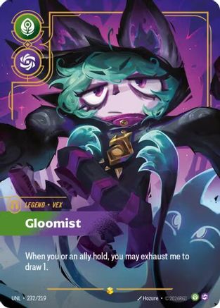 Vex - Gloomist (Overnumbered) (232/219) [Unleashed] Foil