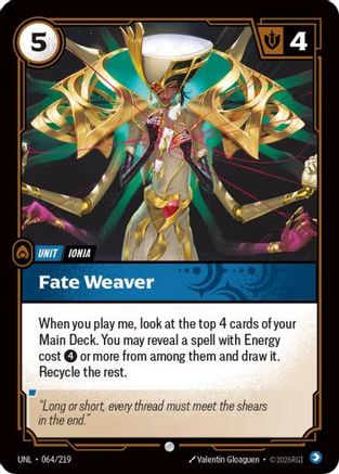Fate Weaver (064/219) [Unleashed] Foil