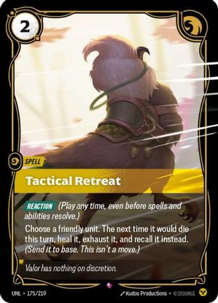 Tactical Retreat (175/219) [Unleashed] Foil