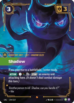 Shadow (194/219) [Unleashed] Foil