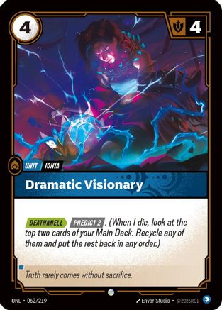 Dramatic Visionary (062/219) [Unleashed] Foil