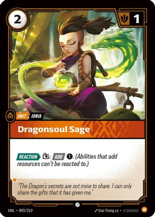 Dragonsoul Sage (093/219) [Unleashed]