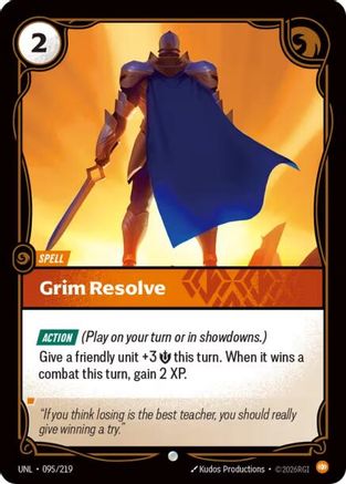 Grim Resolve (095/219) [Unleashed] Foil