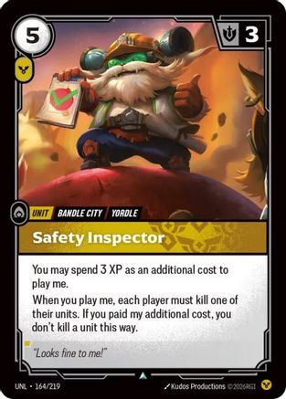 Safety Inspector (164/219) [Unleashed] Foil