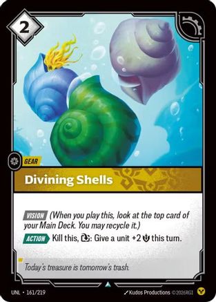 Divining Shells (161/219) [Unleashed] Foil