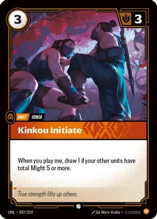 Kinkou Initiate (097/219) [Unleashed] Foil