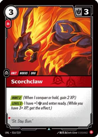 Scorchclaw (016/219) [Unleashed] Foil