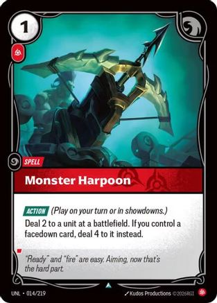 Monster Harpoon (014/219) [Unleashed] Foil