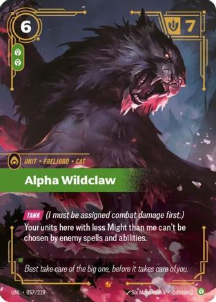 Alpha Wildclaw (057/219) [Unleashed] Foil