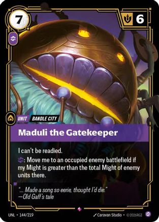Maduli the Gatekeeper (144/219) [Unleashed] Foil
